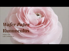 Load and play video in Gallery viewer, Ranunculus Wafer Paper Flower - Online Course