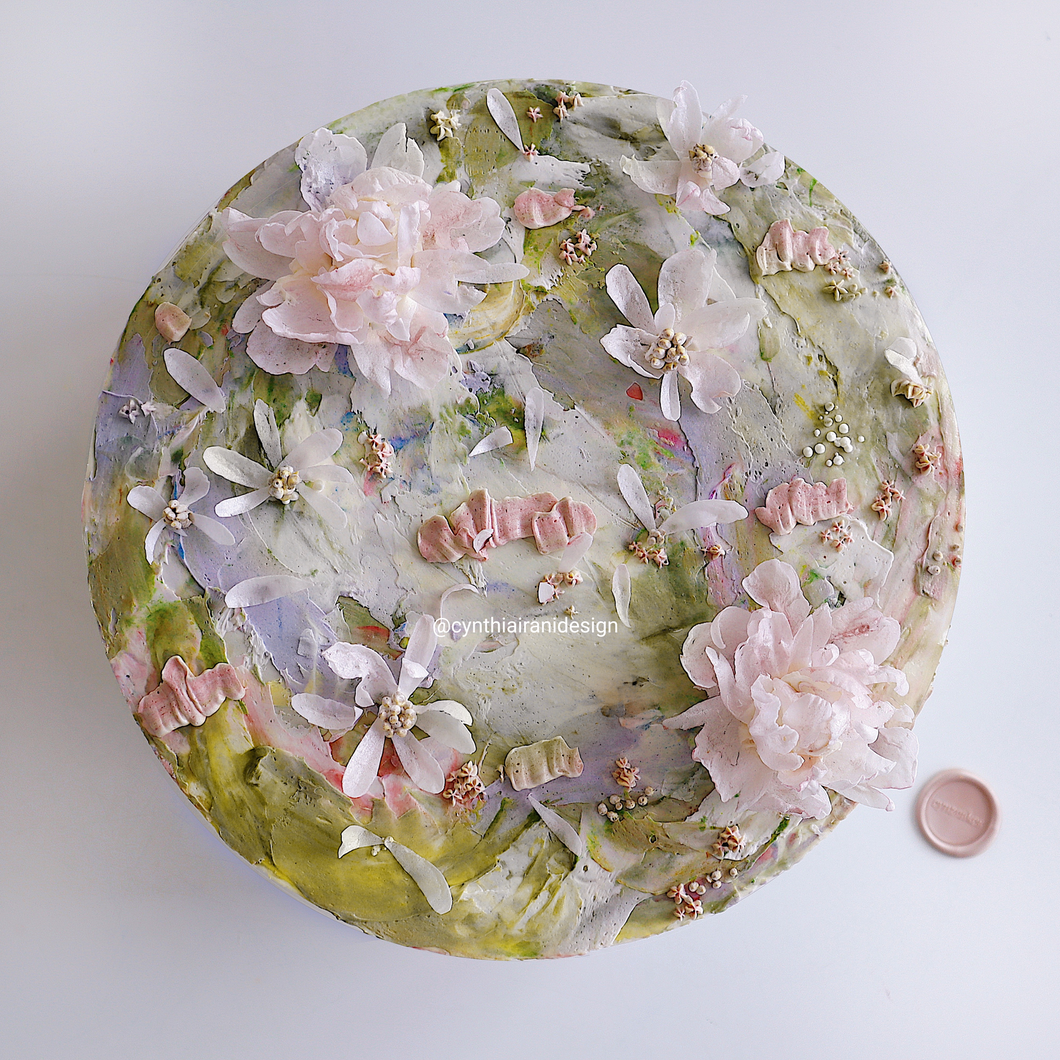 Monet-Inspired Buttercream Painting & Wafer Flower Cake - Online Course